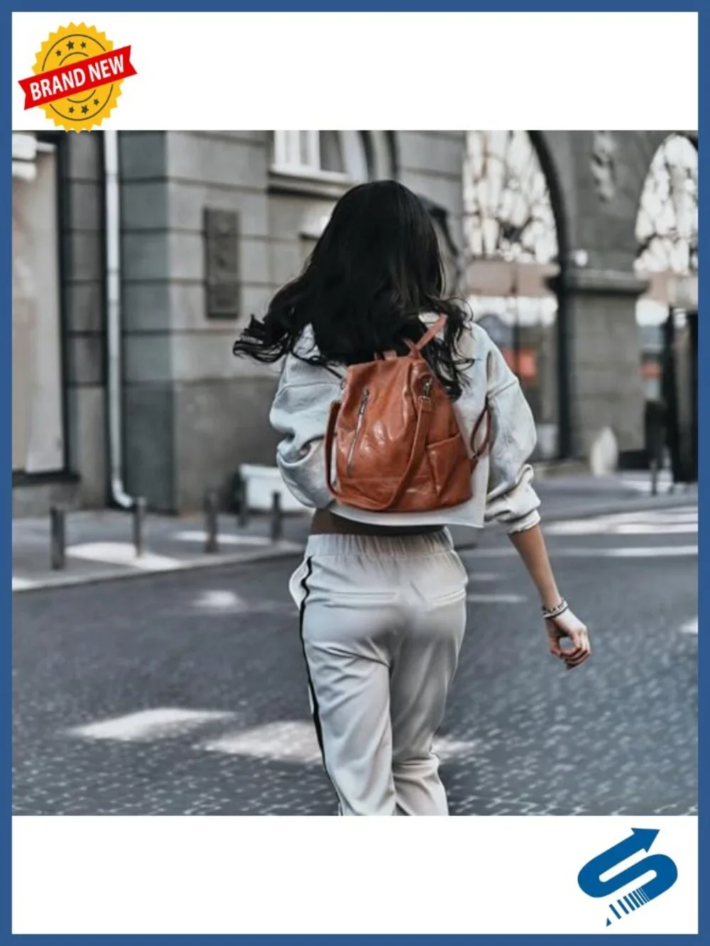 PU Leather Anti-theft Convertible Backpack Purse for Women Travel